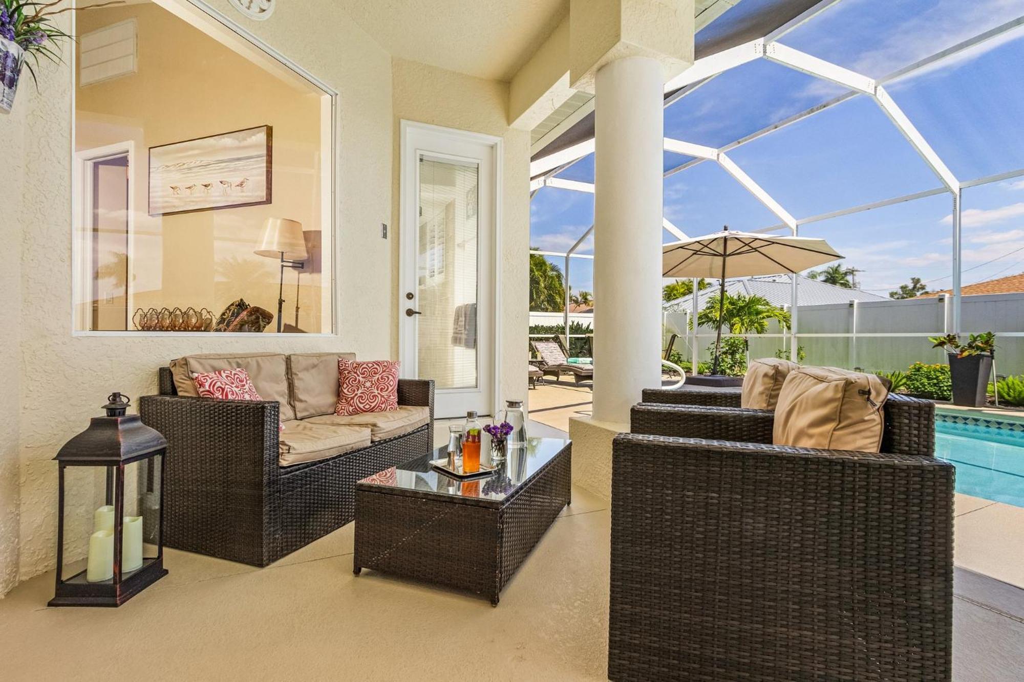 Villa-Haze, Lots Of Privacy, Solar & Electric Heated Pool And Spa Cabo Coral Exterior foto