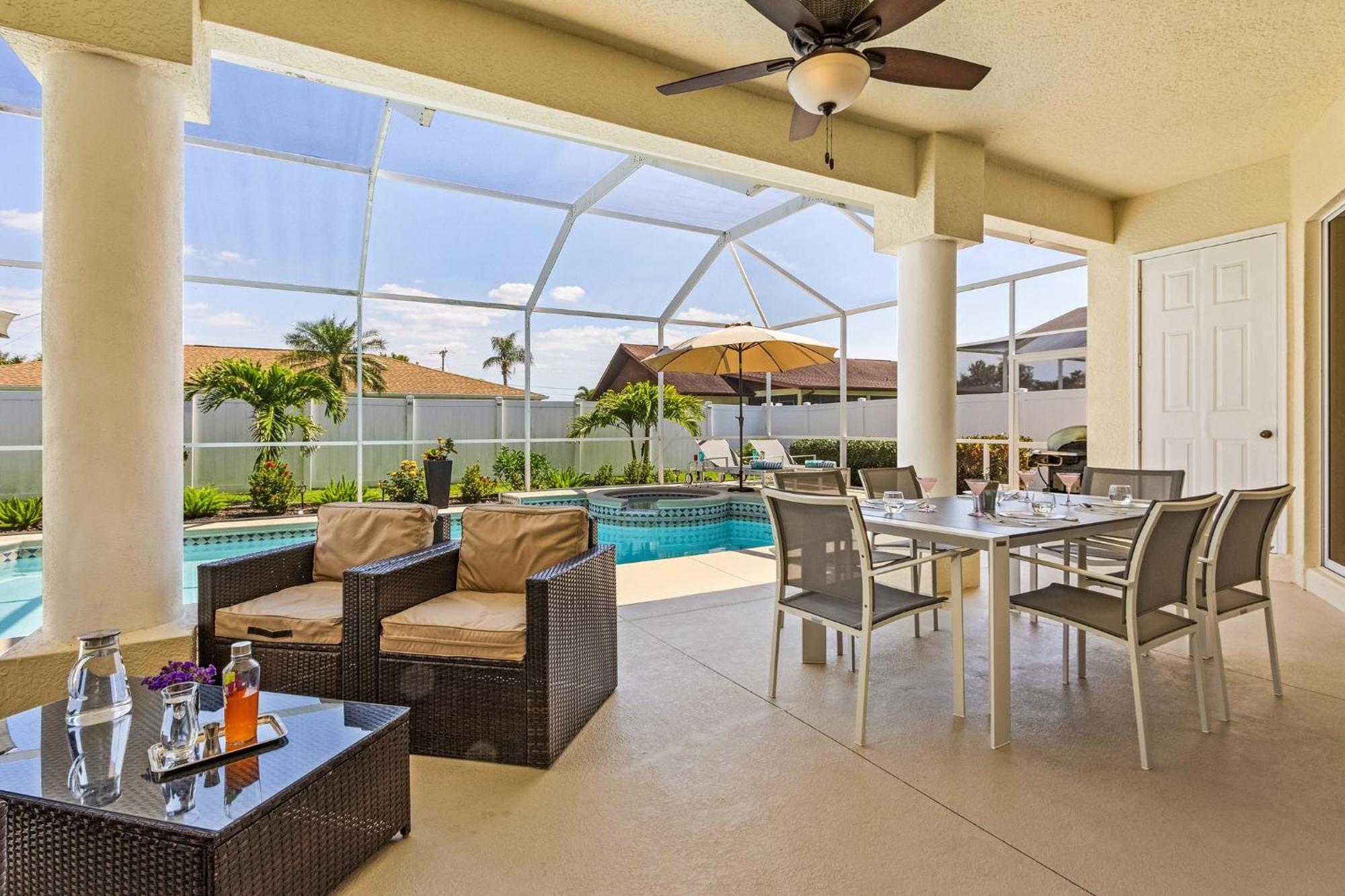 Villa-Haze, Lots Of Privacy, Solar & Electric Heated Pool And Spa Cabo Coral Exterior foto